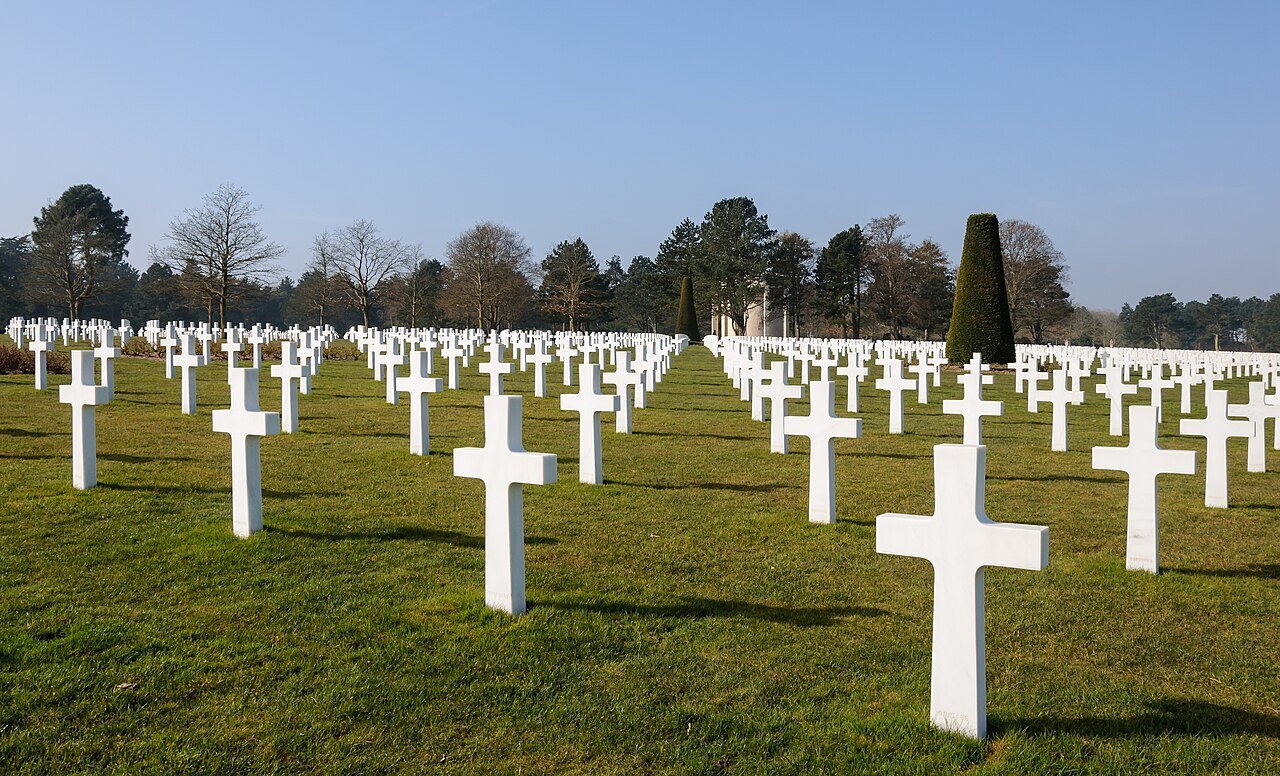 Cementerio americano de Colleville-sur-Mer, en Normandía