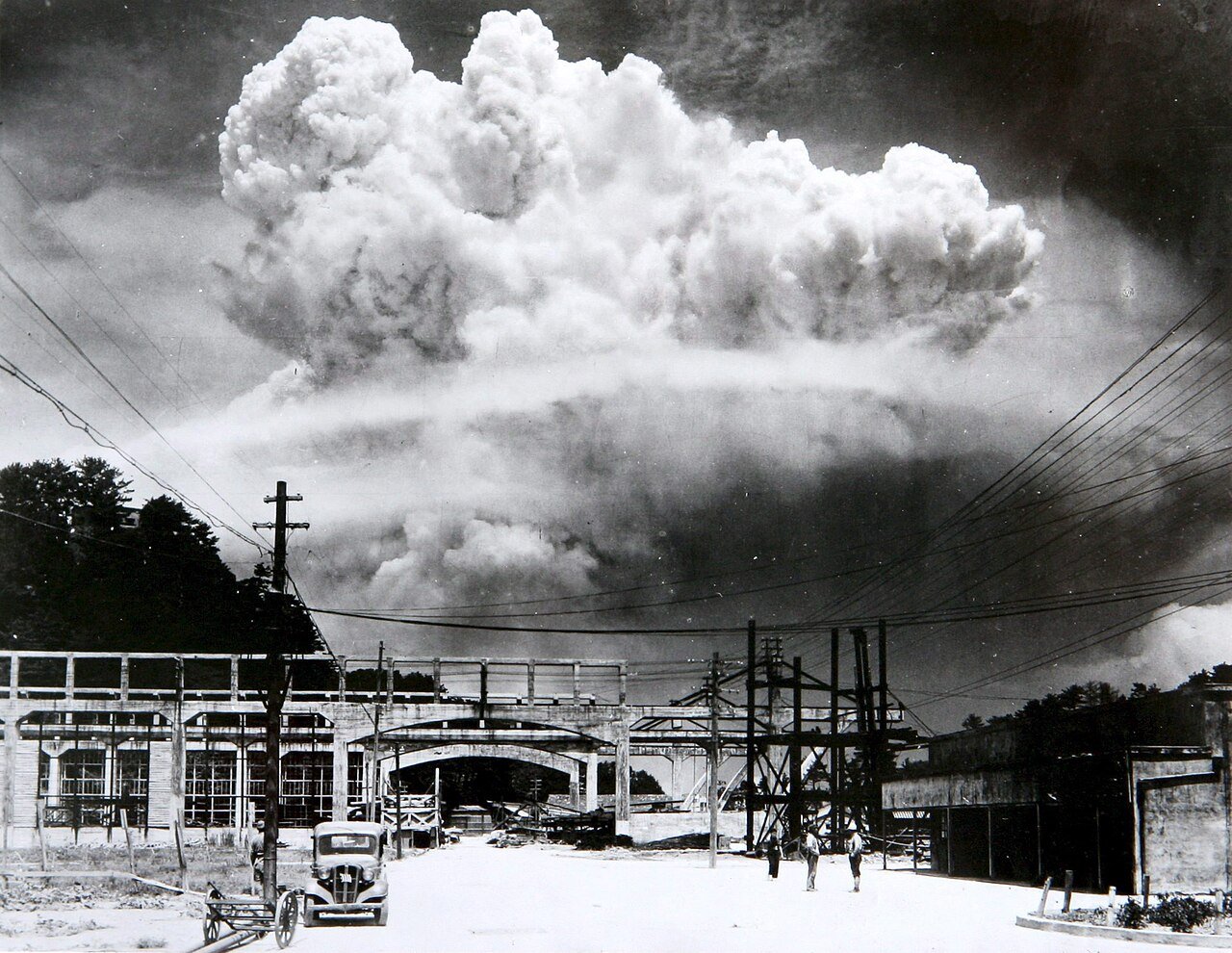 Nube atómica sobre Nagasaki, 9 de agosto de 1945